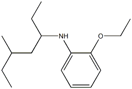 2-ethoxy-N-(5-methylheptan-3-yl)aniline Struktur