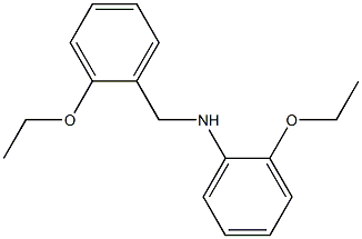 2-ethoxy-N-[(2-ethoxyphenyl)methyl]aniline Struktur