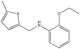 2-ethoxy-N-[(5-methylthiophen-2-yl)methyl]aniline,,结构式