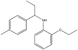 2-ethoxy-N-[1-(4-methylphenyl)propyl]aniline Structure
