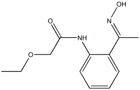 2-ethoxy-N-{2-[1-(hydroxyimino)ethyl]phenyl}acetamide Structure