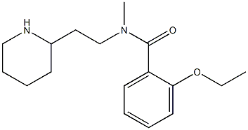 2-ethoxy-N-methyl-N-[2-(piperidin-2-yl)ethyl]benzamide 化学構造式