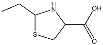 2-ethyl-1,3-thiazolidine-4-carboxylic acid Struktur