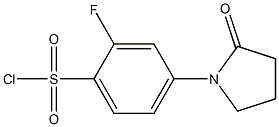 2-fluoro-4-(2-oxopyrrolidin-1-yl)benzenesulfonyl chloride|