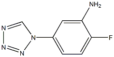 2-fluoro-5-(1H-tetrazol-1-yl)aniline,,结构式
