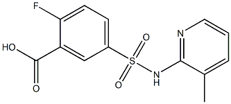 2-fluoro-5-[(3-methylpyridin-2-yl)sulfamoyl]benzoic acid