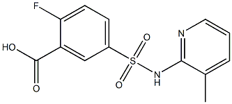  2-fluoro-5-[(3-methylpyridin-2-yl)sulfamoyl]benzoic acid