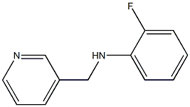 2-fluoro-N-(pyridin-3-ylmethyl)aniline,,结构式