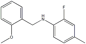 2-fluoro-N-[(2-methoxyphenyl)methyl]-4-methylaniline Structure