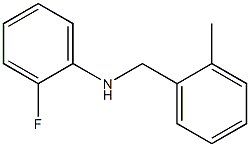 2-fluoro-N-[(2-methylphenyl)methyl]aniline Struktur