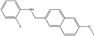 2-fluoro-N-[(6-methoxynaphthalen-2-yl)methyl]aniline Struktur