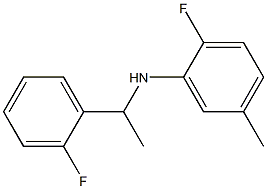 2-fluoro-N-[1-(2-fluorophenyl)ethyl]-5-methylaniline