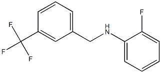 2-fluoro-N-{[3-(trifluoromethyl)phenyl]methyl}aniline Structure