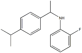  2-fluoro-N-{1-[4-(propan-2-yl)phenyl]ethyl}aniline