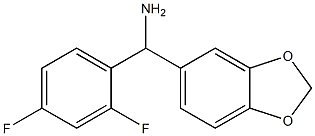 2H-1,3-benzodioxol-5-yl(2,4-difluorophenyl)methanamine,,结构式