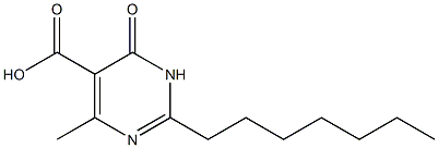 2-heptyl-4-methyl-6-oxo-1,6-dihydropyrimidine-5-carboxylic acid 结构式
