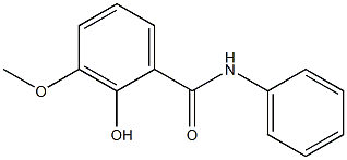 2-hydroxy-3-methoxy-N-phenylbenzamide Struktur