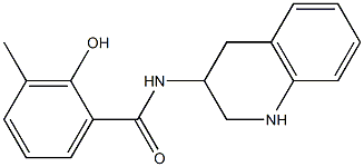 2-hydroxy-3-methyl-N-(1,2,3,4-tetrahydroquinolin-3-yl)benzamide Struktur