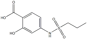 2-hydroxy-4-[(propylsulfonyl)amino]benzoic acid Structure