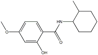 2-hydroxy-4-methoxy-N-(2-methylcyclohexyl)benzamide Structure