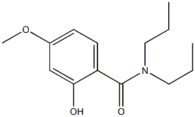 2-hydroxy-4-methoxy-N,N-dipropylbenzamide Struktur