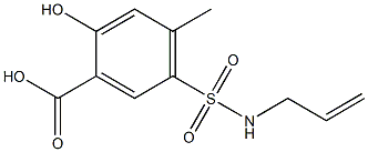 2-hydroxy-4-methyl-5-(prop-2-en-1-ylsulfamoyl)benzoic acid