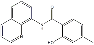 2-hydroxy-4-methyl-N-(quinolin-8-yl)benzamide Structure