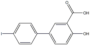 2-hydroxy-5-(4-iodophenyl)benzoic acid Structure