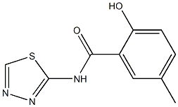 2-hydroxy-5-methyl-N-(1,3,4-thiadiazol-2-yl)benzamide|