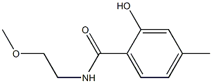 2-hydroxy-N-(2-methoxyethyl)-4-methylbenzamide Structure