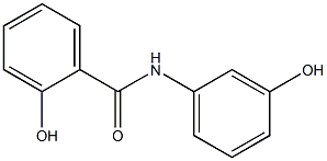 2-hydroxy-N-(3-hydroxyphenyl)benzamide 结构式