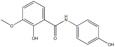 2-hydroxy-N-(4-hydroxyphenyl)-3-methoxybenzamide Structure