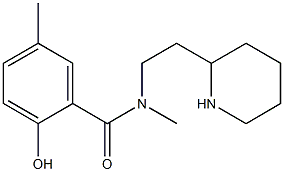 2-hydroxy-N,5-dimethyl-N-[2-(piperidin-2-yl)ethyl]benzamide