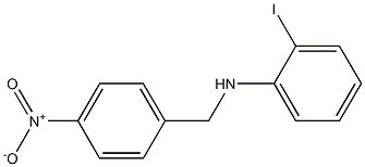 2-iodo-N-[(4-nitrophenyl)methyl]aniline,,结构式