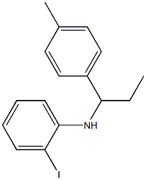 2-iodo-N-[1-(4-methylphenyl)propyl]aniline,,结构式