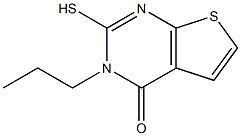 2-mercapto-3-propylthieno[2,3-d]pyrimidin-4(3H)-one 化学構造式