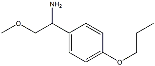 2-methoxy-1-(4-propoxyphenyl)ethanamine Structure