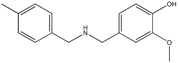 2-methoxy-4-({[(4-methylphenyl)methyl]amino}methyl)phenol Struktur