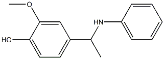 2-methoxy-4-[1-(phenylamino)ethyl]phenol Struktur