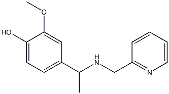 2-methoxy-4-{1-[(pyridin-2-ylmethyl)amino]ethyl}phenol Structure