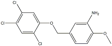 2-methoxy-5-(2,4,5-trichlorophenoxymethyl)aniline Structure
