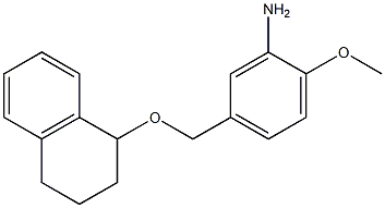 2-methoxy-5-[(1,2,3,4-tetrahydronaphthalen-1-yloxy)methyl]aniline|