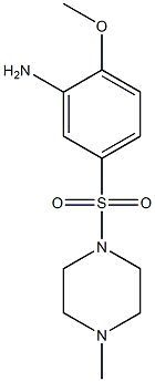2-methoxy-5-[(4-methylpiperazine-1-)sulfonyl]aniline Struktur