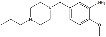 2-methoxy-5-[(4-propylpiperazin-1-yl)methyl]aniline