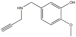 2-methoxy-5-[(prop-2-yn-1-ylamino)methyl]phenol Structure