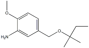 2-methoxy-5-{[(2-methylbutan-2-yl)oxy]methyl}aniline,,结构式