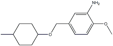 2-methoxy-5-{[(4-methylcyclohexyl)oxy]methyl}aniline 结构式