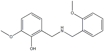 2-methoxy-6-({[(2-methoxyphenyl)methyl]amino}methyl)phenol 结构式