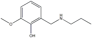 2-methoxy-6-[(propylamino)methyl]phenol Struktur