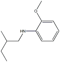 2-methoxy-N-(2-methylbutyl)aniline Struktur